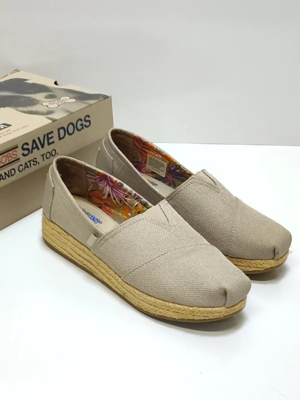 BOBS Highlights High Jinx Platform Espadrille Slip On Shoes SN 34101 WMNS 8.5